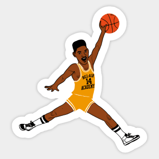 Bel Air Will ))(( Fresh Prince of Bel Air Basketball Design Sticker